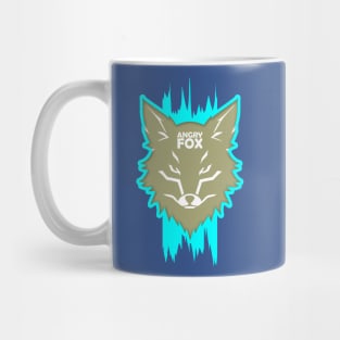 angry fox graphic tshirt design by ironpalette Mug